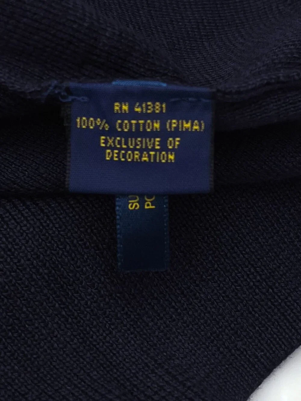 Polo Ralph Lauren NEW NWT Vest 1/4 Zip Pima Cotton Navy Blue Lightweight Mens S
